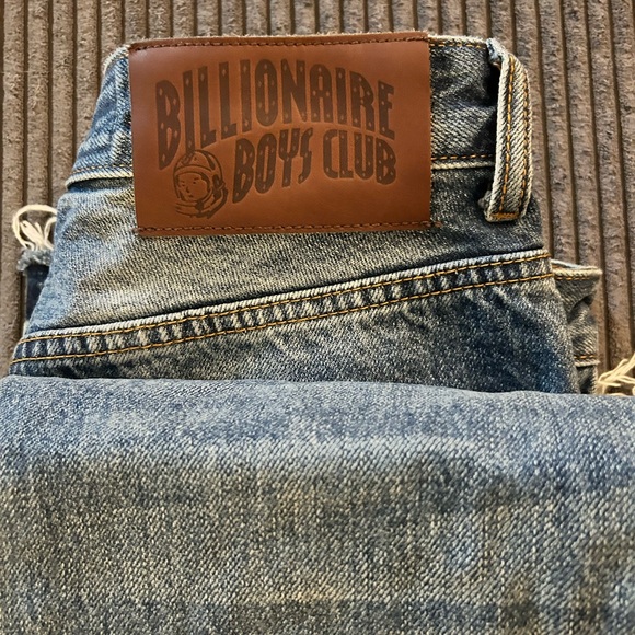 Men's Bullionaire Boys Club Distressed Patchwork Jeans - Picture 5 of 5